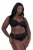 Ulla Popken 822864 Cuecas com flores com renda Preto - Cuecas - 