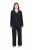 Ulla Popken 823030 Pijama com gola de camisa Preto - Pijamas/Loungewear - 
