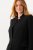 Ulla Popken 823318 Blazer com gola alta Preto - Blazers e Coletes - Blazers em Tamanhos Grandes
