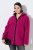 Ulla Popken 823371 Casaco teddy com capuz e bolsos acolchoados Fúcsia - Roupa polar - 