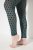 Ulla Popken 823383 Leggings de meia às bolinhas Verde azeitona - Collants & meias - 