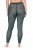 Ulla Popken 823383 Leggings de meia às bolinhas Verde azeitona - Collants & meias - 