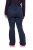 Ulla Popken 824297 Calças softshell com polainas para neve Azul-marinho - Roupa de esqui - 