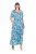 Ulla Popken 824966 Vestido camiseiro floral Azul-marinho - Vestidos camiseiros - 
