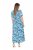 Ulla Popken 824966 Vestido camiseiro floral Azul-marinho - Vestidos camiseiros - 