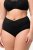 Ulla Popken 825676 Cuecas modeladoras de cintura alta Preto - Roupa modeladora - 