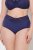 Ulla Popken 825676 Cuecas modeladoras de cintura alta Azul real - Roupa modeladora - 