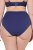 Ulla Popken 825676 Cuecas modeladoras de cintura alta Azul real - Roupa modeladora - 
