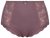 Ulla Popken 825788 Cuecas de cintura alta com renda Castanho - Cuecas - 