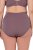 Ulla Popken 825788 Cuecas de cintura alta com renda Castanho - Cuecas - 