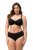 Ulla Popken 825790 Cuecas com flores com renda Preto - Cuecas - 