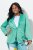 Ulla Popken 826161 Blazer texturizado Verde - Blazers e Coletes - Blazers em Tamanhos Grandes