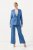 Ulla Popken 826163 Calças de fato largas Azul ganga - Calças de tecido - Calças Largas Femininas Plus Size