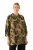 Ulla Popken 827217 Blusa camiseira de manga curta com padrão savana Preto - Camisas - Camisas para Tamanhos Grandes