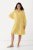 Ulla Popken 827653 Vestido às riscas Amarelo - Vestidos midi - Vestidos Midi Tamanhos Grandes