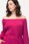 Ulla Popken 827740 Vestido de jersey com manga 3/4 Rosa - Vestidos midi - Vestidos Midi Tamanhos Grandes