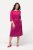 Ulla Popken 827740 Vestido de jersey com manga 3/4 Rosa - Vestidos midi - Vestidos Midi Tamanhos Grandes