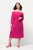 Ulla Popken 827740 Vestido de jersey com manga 3/4 Rosa - Vestidos midi - Vestidos Midi Tamanhos Grandes