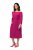 Ulla Popken 827740 Vestido de jersey com manga 3/4 Rosa - Vestidos midi - Vestidos Midi Tamanhos Grandes