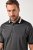 JAY-PI Quickdry Two-Tone Golf Poloshirt Black - Pólos - Pólos Tamanhos Grandes Homem