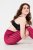 Ulla Popken 828982 Leggings de meia aos quadrados Vermelho baga - Collants & meias - 
