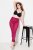 Ulla Popken 828982 Leggings de meia aos quadrados Vermelho baga - Collants & meias - 