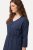 Ulla Popken 829143 Vestido camiseiro Azul-marinho - Vestidos camiseiros - 
