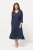 Ulla Popken 829143 Vestido camiseiro Azul-marinho - Vestidos camiseiros - 