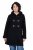 Ulla Popken 829347 Duffle coat Preto - Casacos - Casacos de Mulher em Tamanhos Grandes
