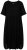 Ulla Popken 829837 Vestido de mistura de linho de manga curta Preto - Vestidos de verão - Vestidos de verão plus size