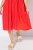 Ulla Popken 829837 Vestido de mistura de linho de manga curta Vermelho - Vestidos de verão - Vestidos de verão plus size