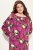 Ulla Popken 830151 Vestido floral Rosa - Vestidos maxi - Vestidos maxi plus size para mulher