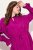 Ulla Popken 830615 Vestido de manga comprida com folhos Lilás - Vestidos midi - Vestidos Midi Tamanhos Grandes