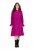 Ulla Popken 830615 Vestido de manga comprida com folhos Lilás - Vestidos midi - Vestidos Midi Tamanhos Grandes
