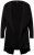 Ulla Popken 830749 Blazer aberto plissado com lapelas largas Preto - Blazers e Coletes - Blazers em Tamanhos Grandes