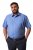 Men+ 758 Camisa de vestir manga curta com colarinho aberto Azul claro - Camisas - Camisas Homem Tamanhos Grandes