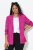 Ulla Popken 830767 Blazer efeito amarrotado Magenta - Blazers e Coletes - Blazers em Tamanhos Grandes