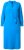 Ulla Popken 831004 Vestido midi de manga comprida com decote em V Azul real - Vestidos midi - Vestidos Midi Tamanhos Grandes