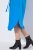 Ulla Popken 831004 Vestido midi de manga comprida com decote em V Azul real - Vestidos midi - Vestidos Midi Tamanhos Grandes