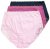 Ulla Popken 831866 Cuecas de cintura alta com renda pack de 3 Azul-marinho - Cuecas - 