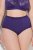 Ulla Popken 831866 Cuecas de cintura alta com renda pack de 3 Azul real - Cuecas - 
