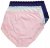 Ulla Popken 831866 Cuecas de cintura alta com renda pack de 3 Azul real - Cuecas - 