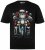 Men+ 148 T-shirt bellyfit Pai Natal de mota Preto - T-shirts - T-shirts Homem Tamanhos Grandes