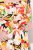 Ulla Popken 832512 Vestido de mistura de linho floral com manga 3/4 Vermelho - Vestidos maxi - Vestidos maxi plus size para mulher