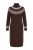 Ulla Popken 832670 Vestido de malha estampado com gola alta Multicolor - Vestidos - Vestidos para todos os tamanhos