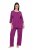 Ulla Popken 833660 Pijama Violeta - Pijamas/Loungewear - 