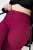 Ulla Popken 833718 Leggings de meia com renda Vermelho baga - Collants & meias - 