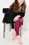 Ulla Popken 833718 Leggings de meia com renda Vermelho baga - Collants & meias - 