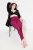 Ulla Popken 833718 Leggings de meia com renda Vermelho baga - Collants & meias - 