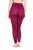 Ulla Popken 833718 Leggings de meia com renda Vermelho baga - Collants & meias - 